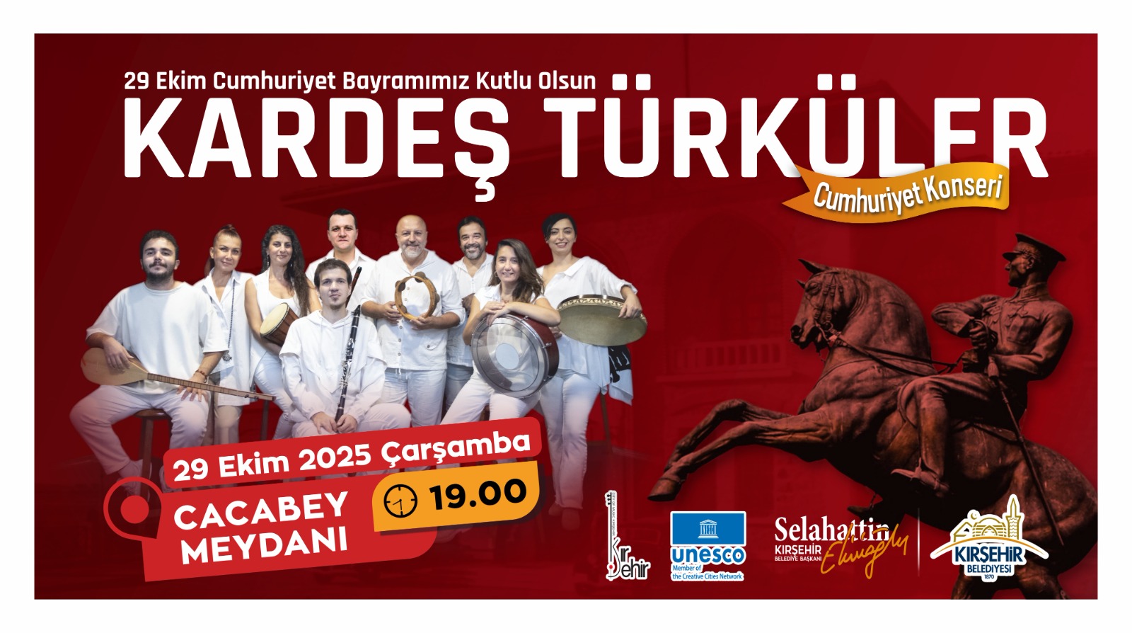 29 EKİM CUMHURİYET BAYRAMI "KARDEŞ TÜRKÜLER" KONSERİ