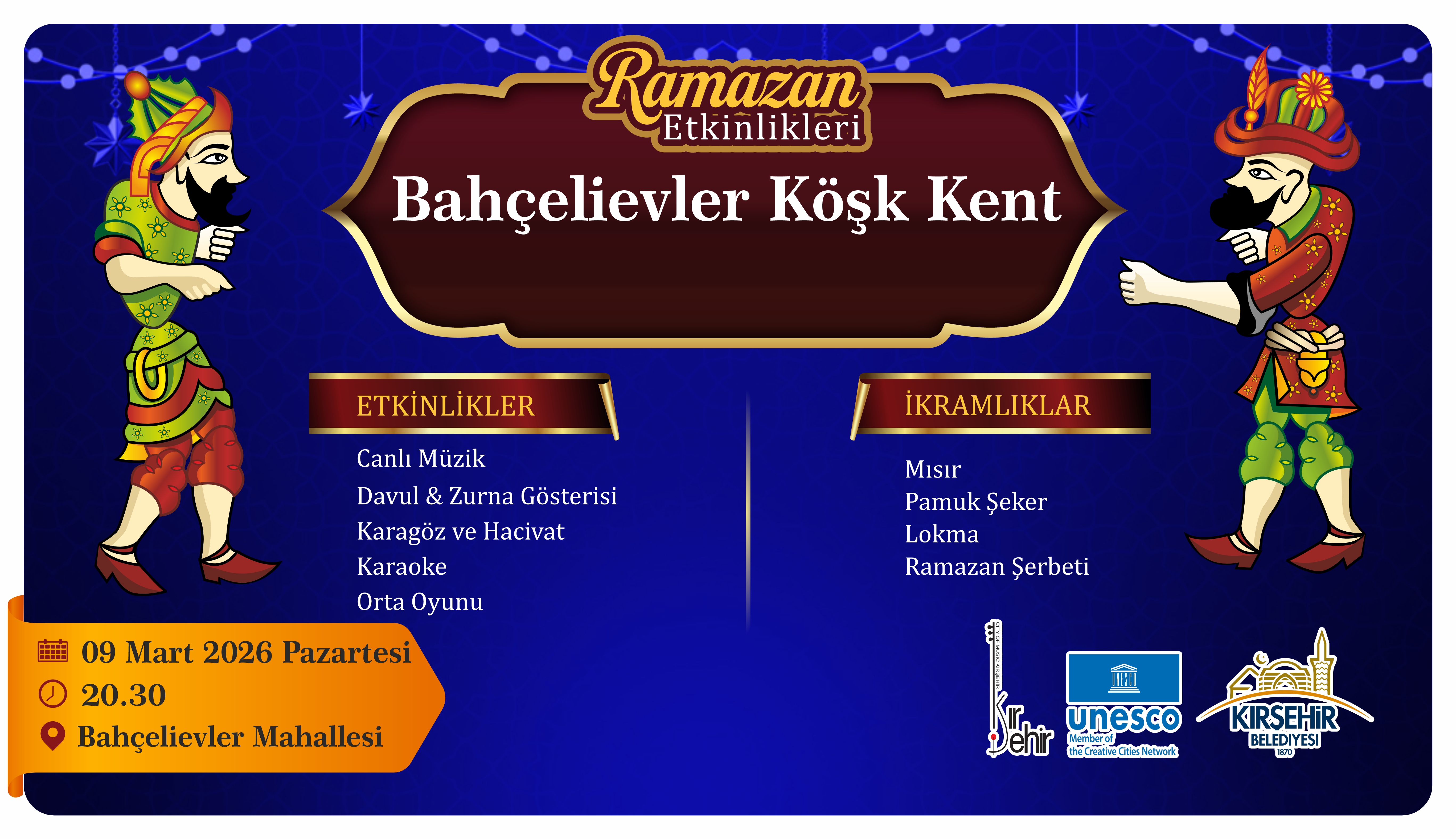 RAMAZAN ETKİNLİKLERİ "BAHÇELİEVLER KÖŞK KENT"