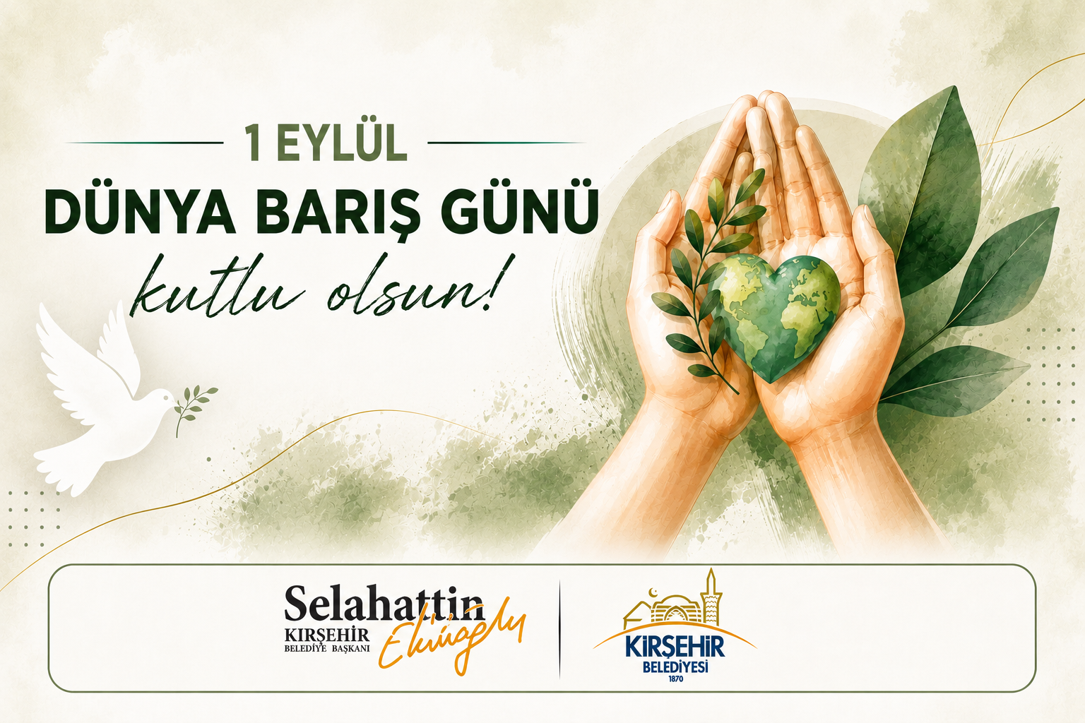 BAŞKANIMIZ EKİCİOĞLU, “BARIŞ GÜNÜ” MESAJI YAYINLADI