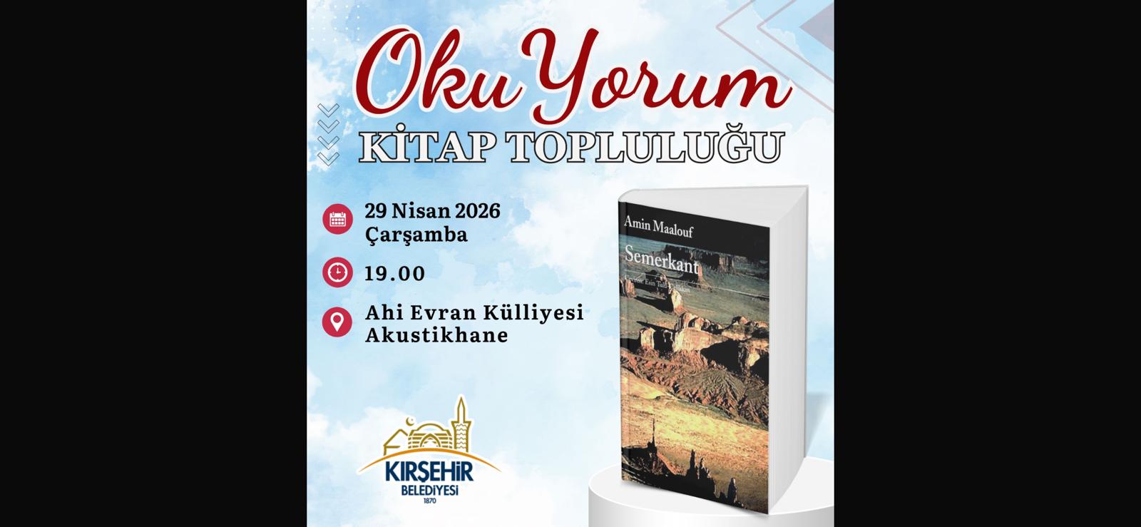 OKUYORUM KİTAP TOPLULUĞU’NDAN “SEMERKANT” OKUMASI