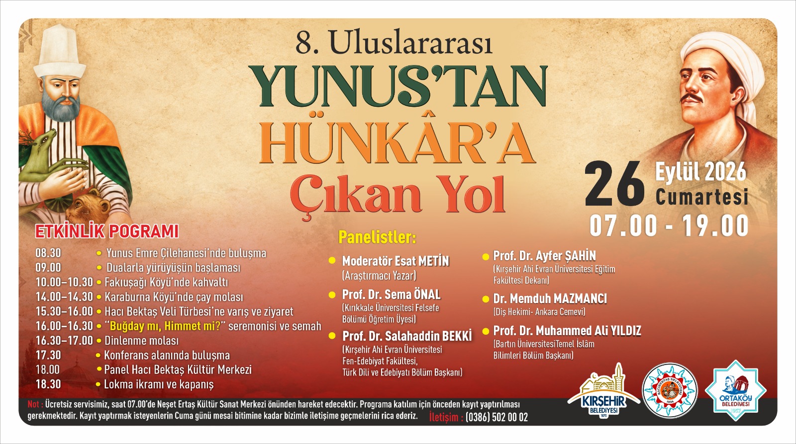 “YUNUS’TAN HÜNKÂR’A ÇIKAN YOL” PROGRAMI CUMARTESİ GÜNÜ