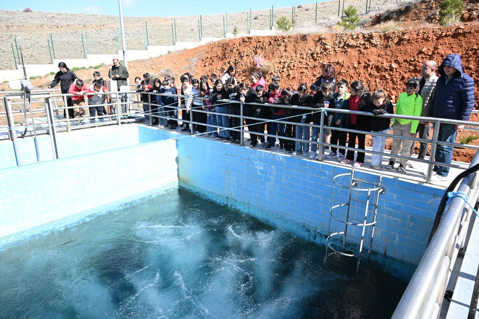 KIRŞEHİR BELEDİYESİ, SU ARITMA TESİSLERİNİ ÖĞRENCİLERE TANITIYOR