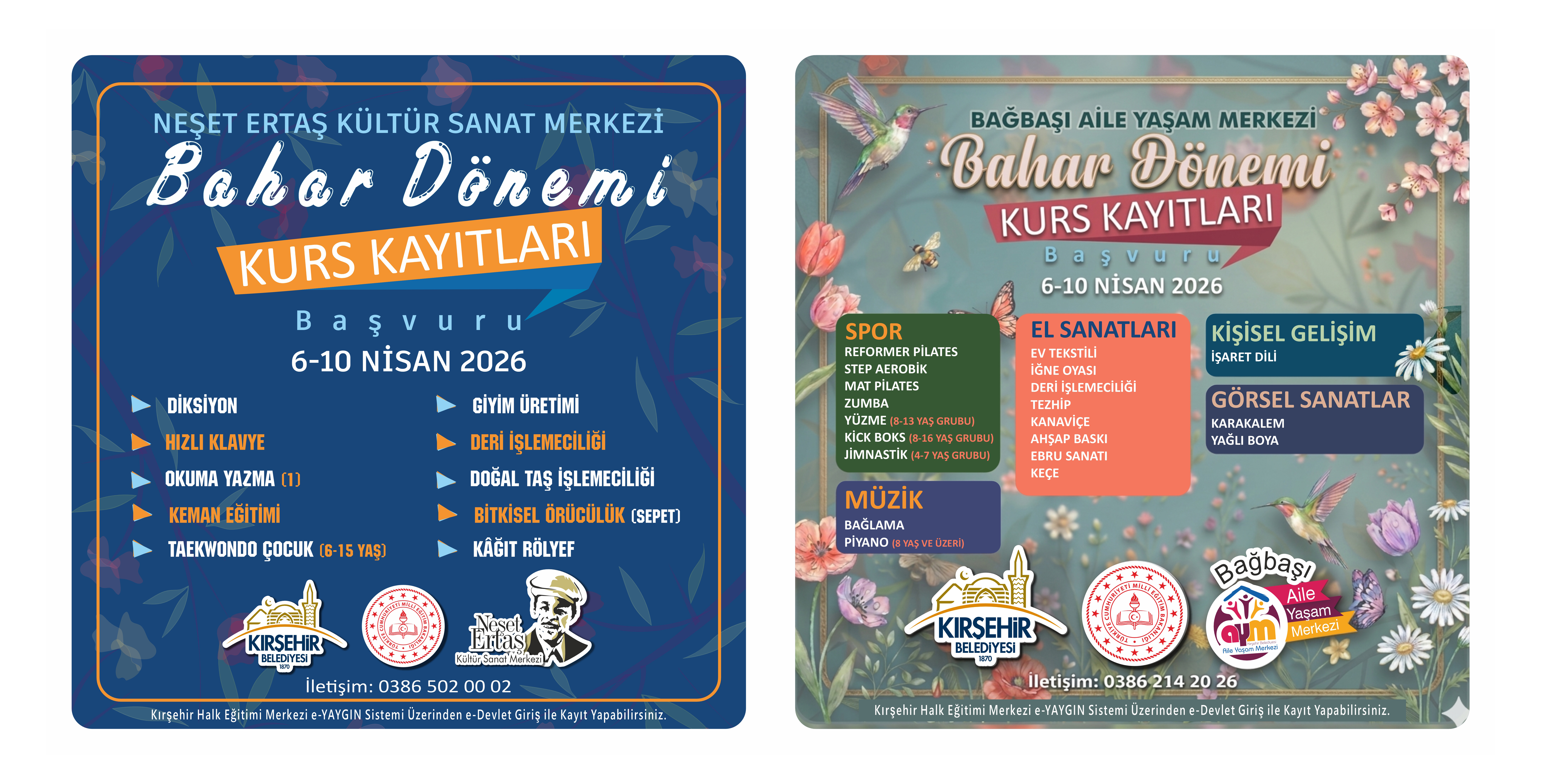 BAHAR DÖNEMİ KURS KAYITLARI BAŞLADI