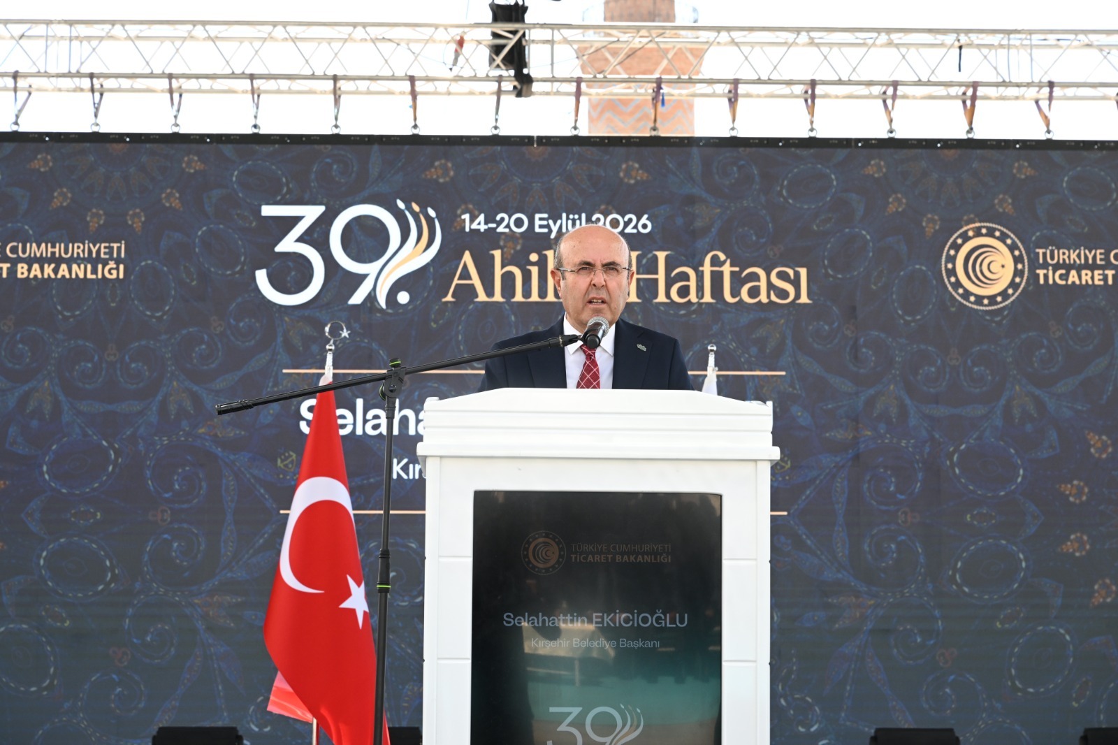 BAŞKANIMIZ EKİCİOĞLU, AHİLİK HAFTASI AÇILIŞ PROGRAMINA KATILDI