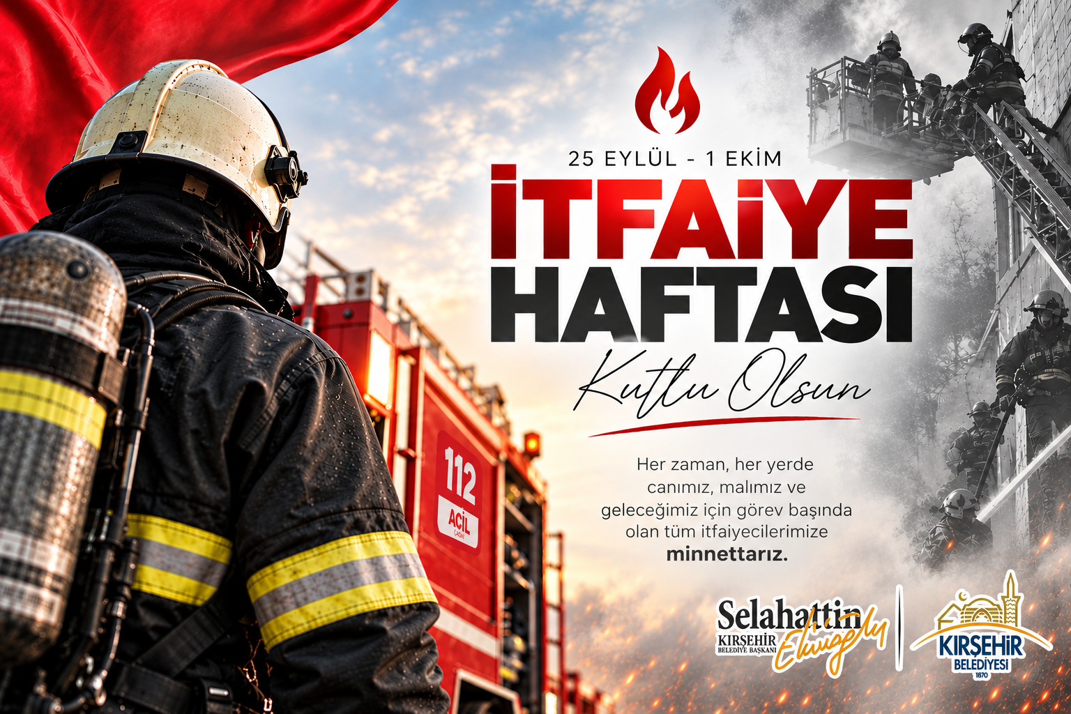 BAŞKANIMIZ EKİCİOĞLU, “İTFAİYE HAFTASI” MESAJI YAYINLADI