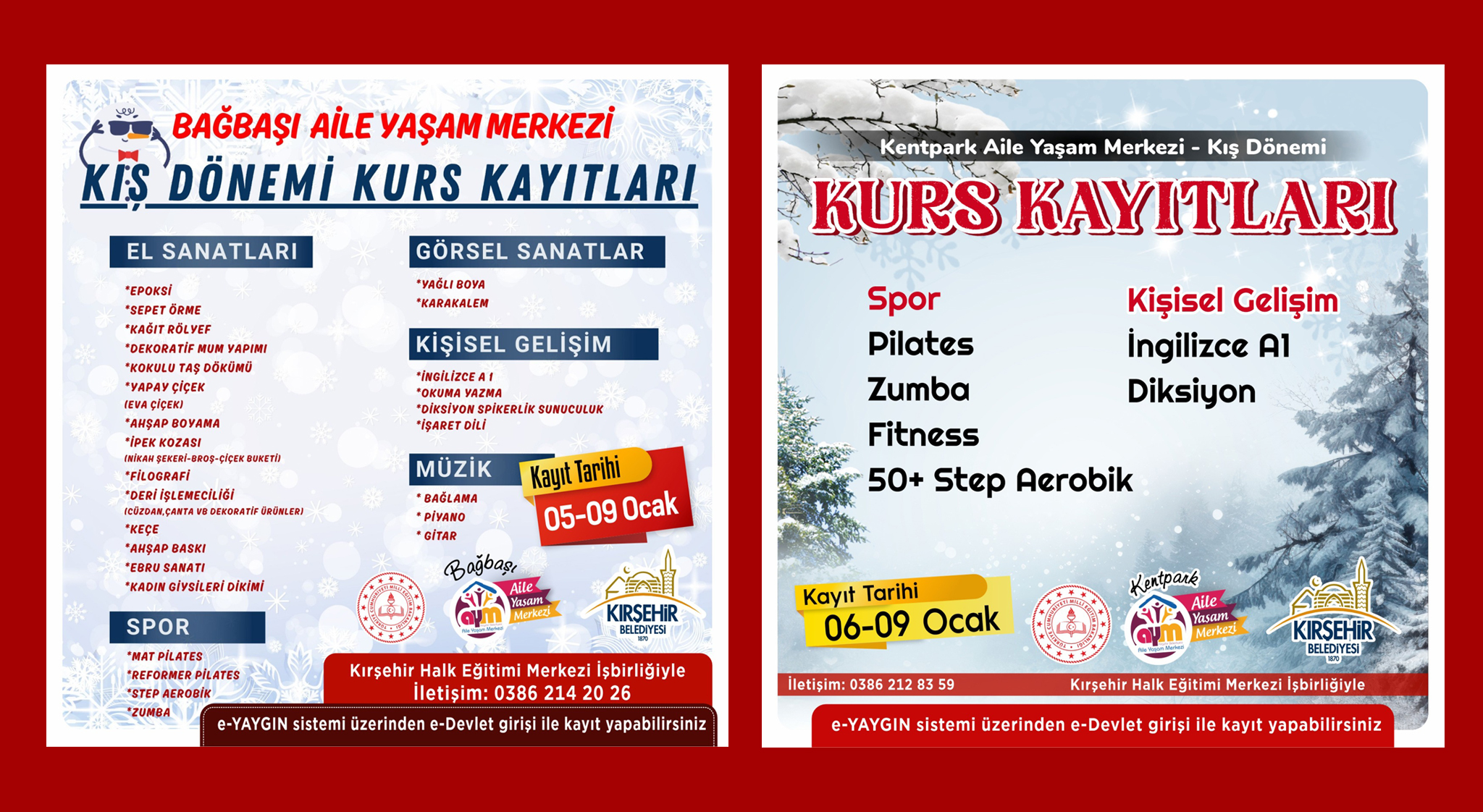 KIRŞEHİR BELEDİYESİ KIŞ DÖNEMİ KURSLARI KATILIMCILARINI BEKLİYOR