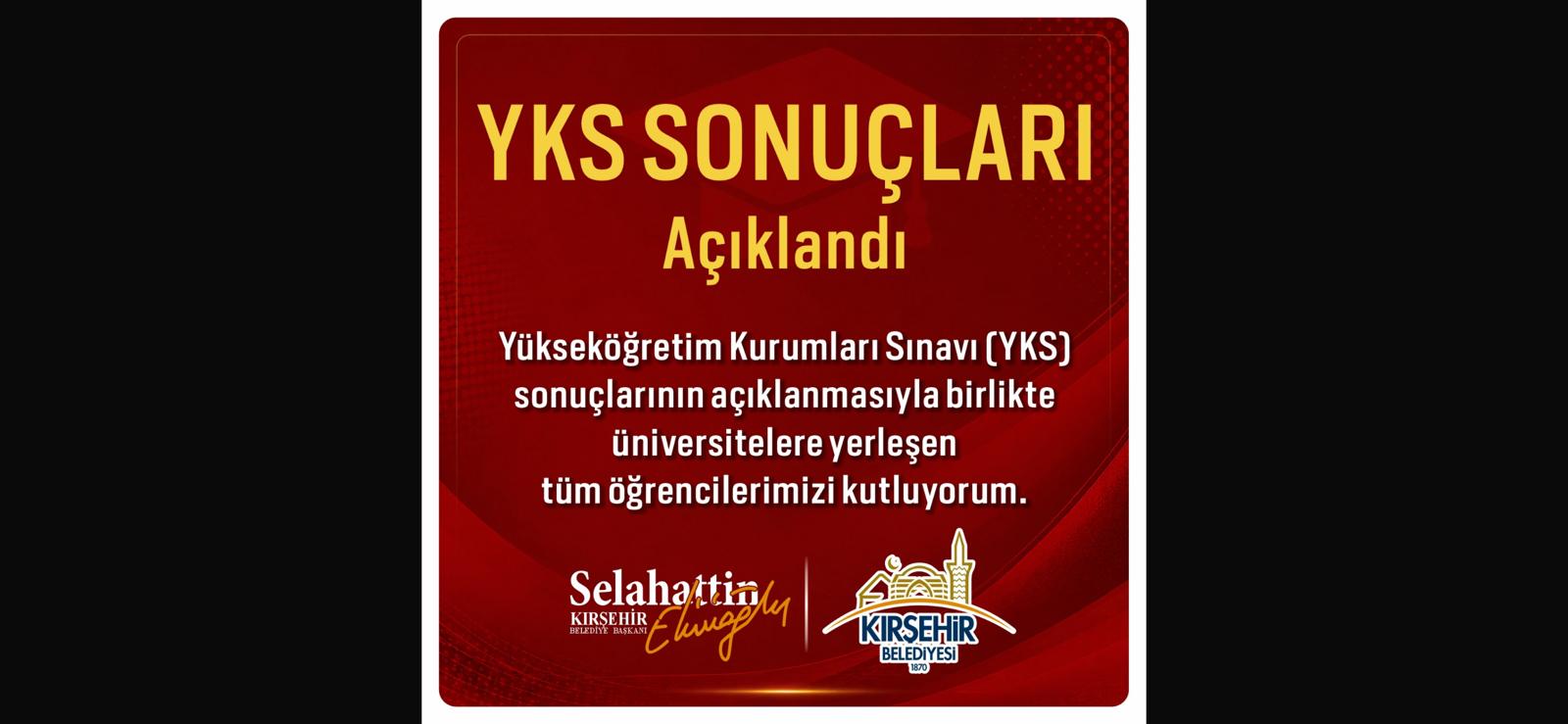 BAŞKANIMIZ EKİCİOĞLU, ÜNİVERSİTELERE YERLEŞEN ÖĞRENCİLERİ KUTLADI