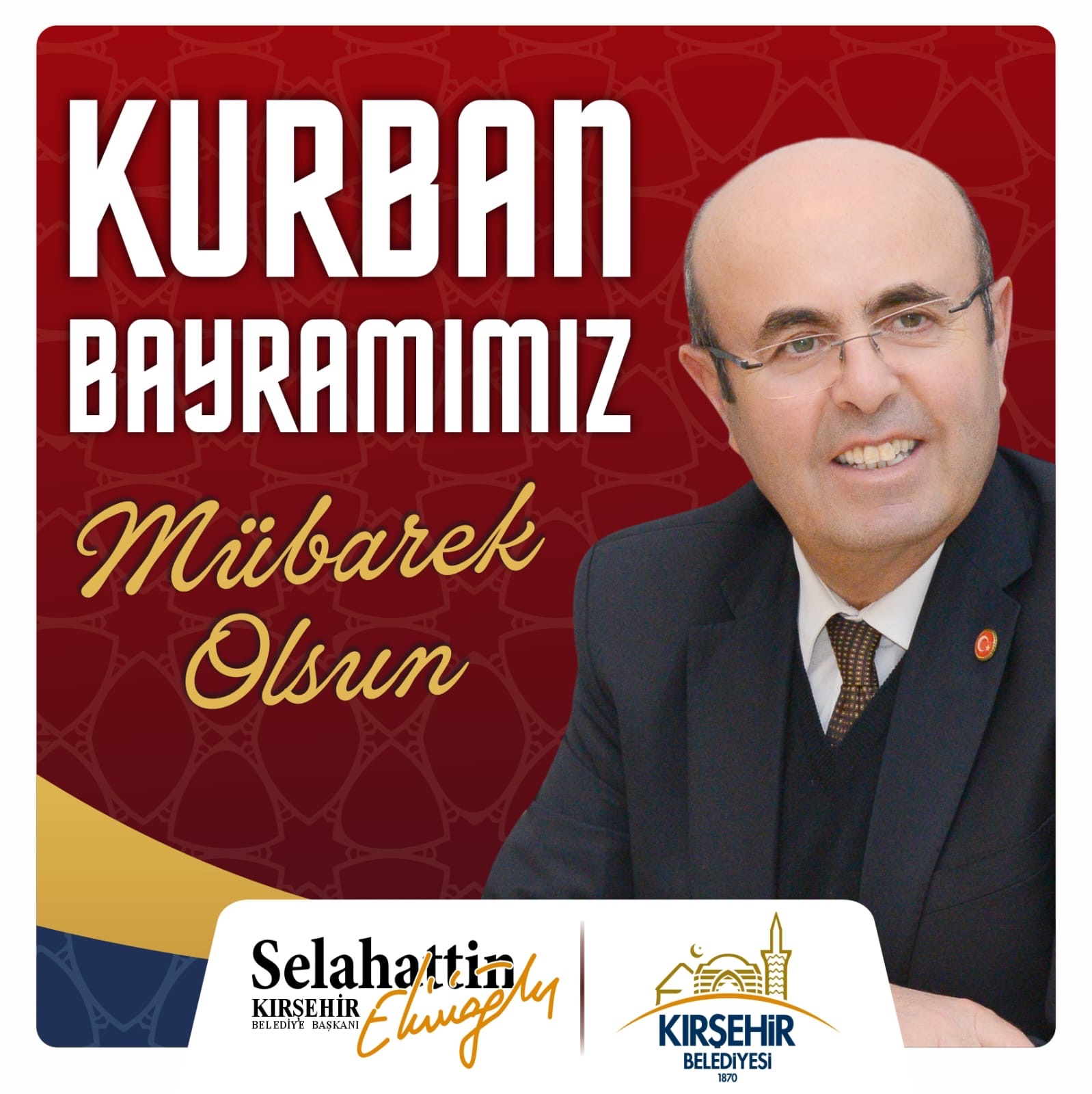 BELEDİYE BAŞKANIMIZ SELAHATTİN EKİCİOĞLU, KURBAN BAYRAMI MESAJI YAYINLADI