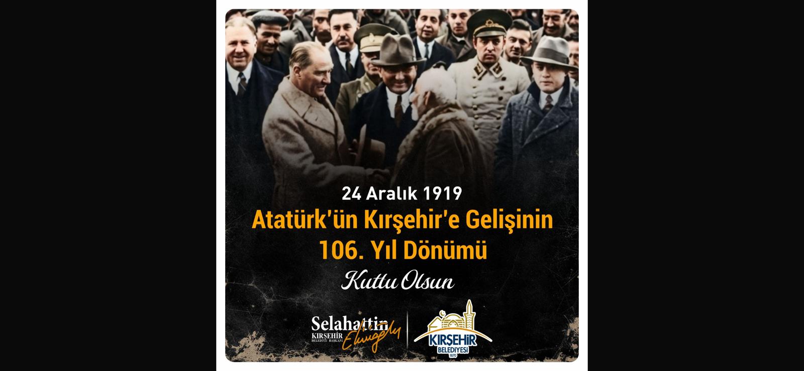 BAŞKANIMIZ EKİCİOĞLU’NDAN 106. YIL MESAJI